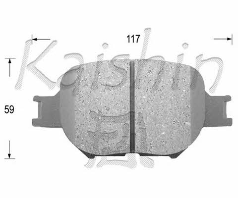 Kaishin FK2180 Brake Pad Set, disc brake FK2180