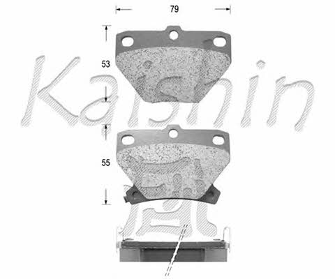 Kaishin FK2204 Brake Pad Set, disc brake FK2204