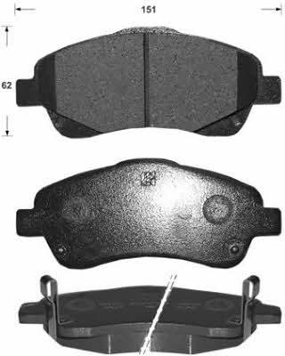 Kaishin FK2233 Brake Pad Set, disc brake FK2233