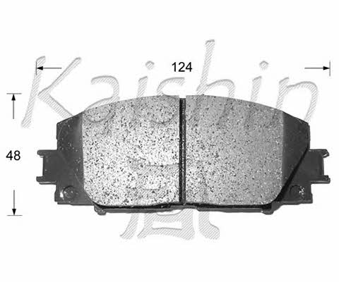 Kaishin FK2252 Brake Pad Set, disc brake FK2252