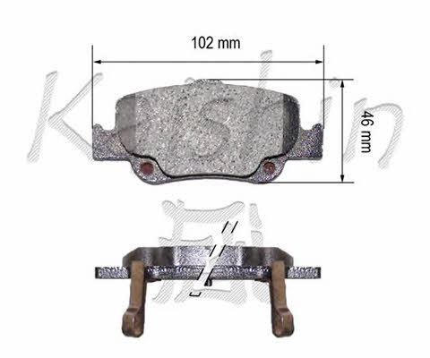 Kaishin FK2299 Brake Pad Set, disc brake FK2299
