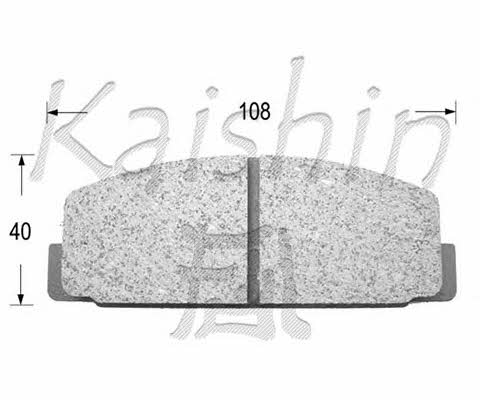 Kaishin FK3027 Brake Pad Set, disc brake FK3027