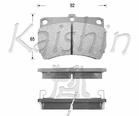 Kaishin FK3062 Brake Pad Set, disc brake FK3062