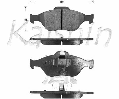 Kaishin FK3120 Brake Pad Set, disc brake FK3120