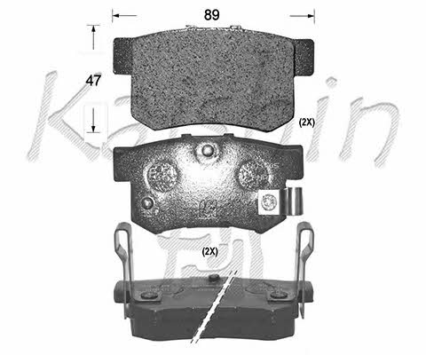 Kaishin FK5056 Brake Pad Set, disc brake FK5056