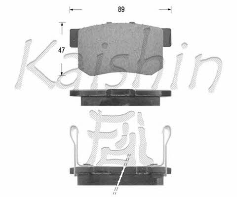 Kaishin FK5066 Brake Pad Set, disc brake FK5066