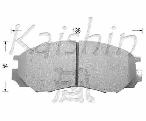 Kaishin FK6081 Brake Pad Set, disc brake FK6081