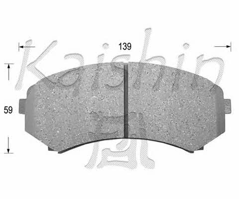 Kaishin FK6085 Brake Pad Set, disc brake FK6085