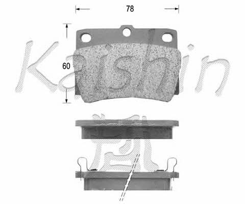 Kaishin FK6086 Brake Pad Set, disc brake FK6086