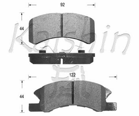 Kaishin FK6100 Brake Pad Set, disc brake FK6100