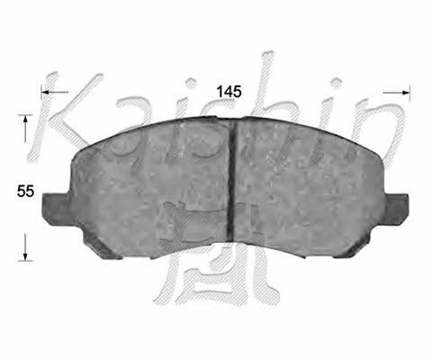 Kaishin FK6108 Brake Pad Set, disc brake FK6108