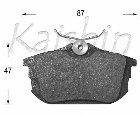 Kaishin FK6120 Brake Pad Set, disc brake FK6120