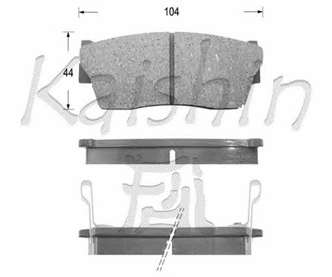 Kaishin FK9010 Brake Pad Set, disc brake FK9010