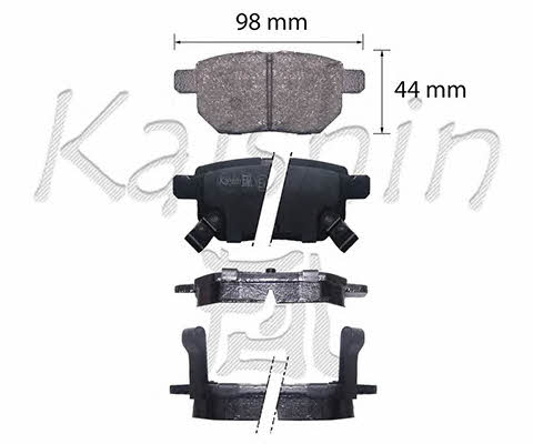 Kaishin FK2323 Brake Pad Set, disc brake FK2323