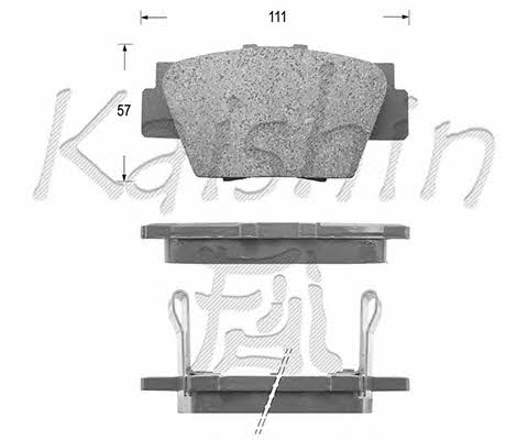 Kaishin FK5063 Brake Pad Set, disc brake FK5063