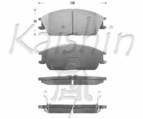Kaishin FK11091 Brake Pad Set, disc brake FK11091