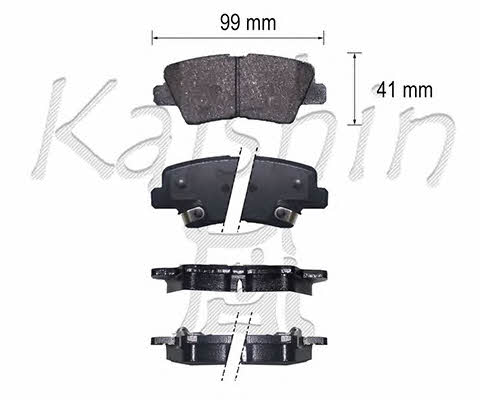 Kaishin FK11297 Brake Pad Set, disc brake FK11297