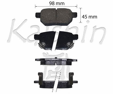 Kaishin D2323 Brake Pad Set, disc brake D2323