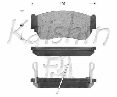 Kaishin FK1158 Brake Pad Set, disc brake FK1158