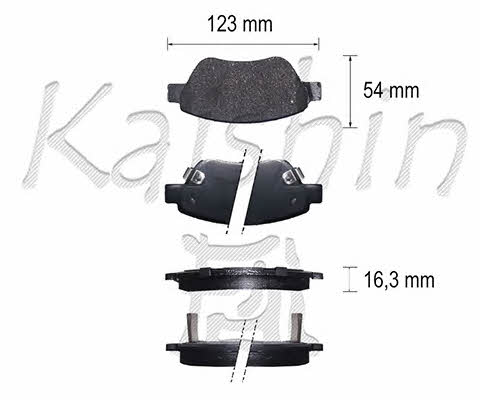 Kaishin FK11227 Brake Pad Set, disc brake FK11227