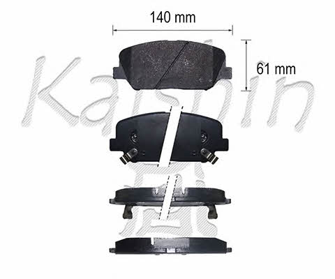 Kaishin FK11305 Brake Pad Set, disc brake FK11305