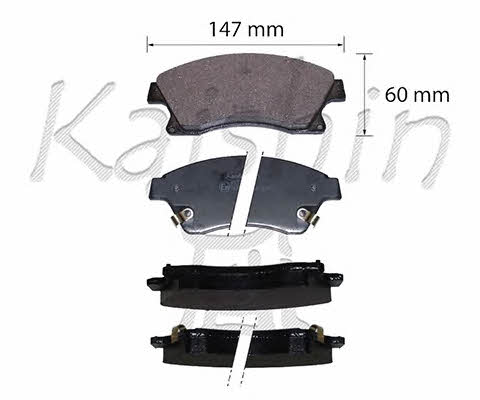 Kaishin FK11291 Brake Pad Set, disc brake FK11291