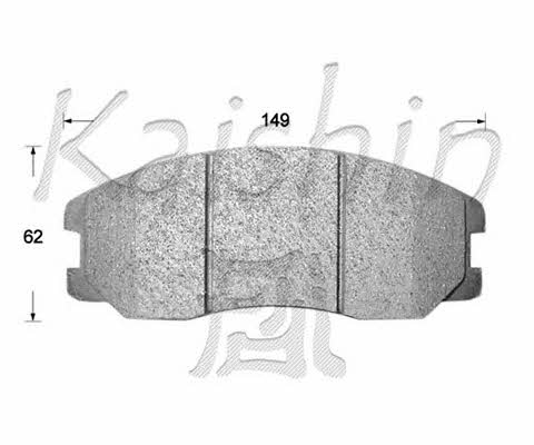 Kaishin FK11242 Brake Pad Set, disc brake FK11242