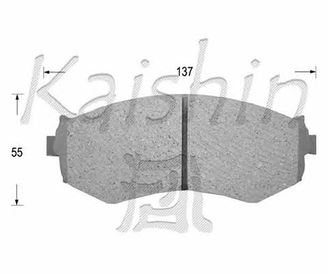 Kaishin FK1154 Brake Pad Set, disc brake FK1154