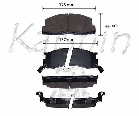 Kaishin FK2106 Brake Pad Set, disc brake FK2106