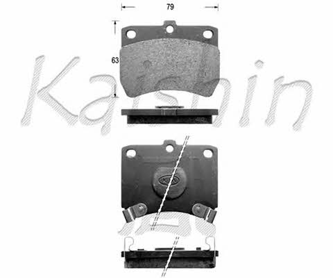 Kaishin FK3050 Brake Pad Set, disc brake FK3050