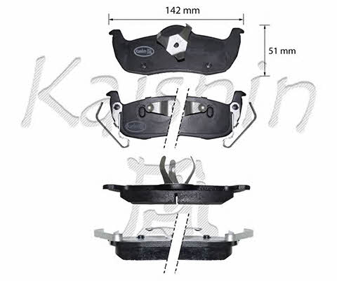Kaishin FK1313 Brake Pad Set, disc brake FK1313