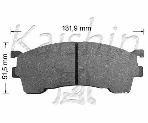 Kaishin FK3084 Brake Pad Set, disc brake FK3084