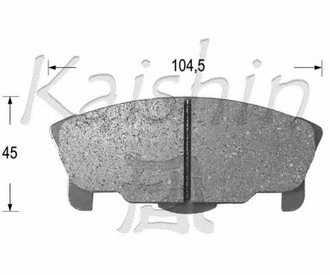 Kaishin FK0026 Brake Pad Set, disc brake FK0026