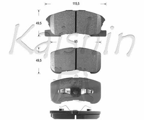Kaishin FK0034 Brake Pad Set, disc brake FK0034