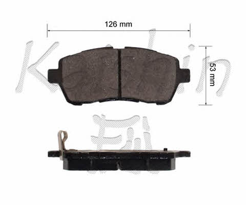 Kaishin FK0051 Brake Pad Set, disc brake FK0051