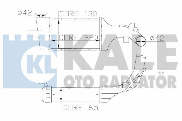 Kale Oto Radiator 345300 Intercooler, charger 345300