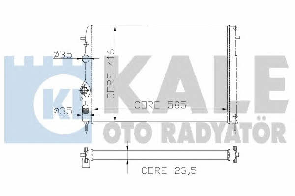 Kale Oto Radiator 205500 Radiator, engine cooling 205500