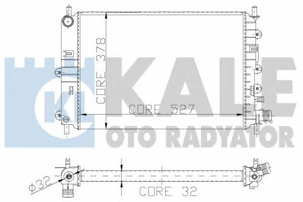 Kale Oto Radiator 103500 Radiator, engine cooling 103500