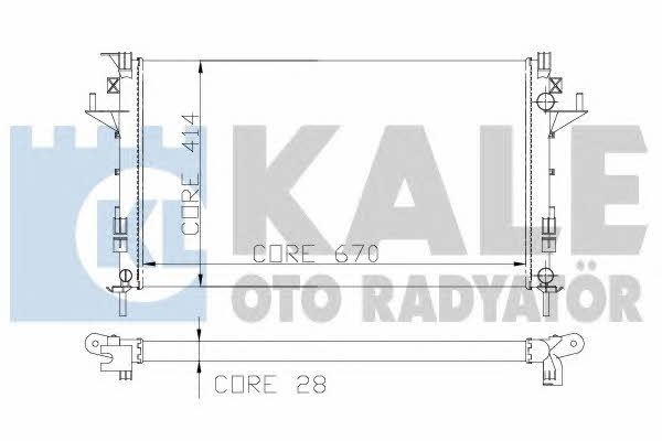Kale Oto Radiator 207300 Radiator, engine cooling 207300
