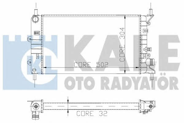 Kale Oto Radiator 103200 Radiator, engine cooling 103200