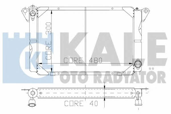 Kale Oto Radiator 106800 Radiator, engine cooling 106800