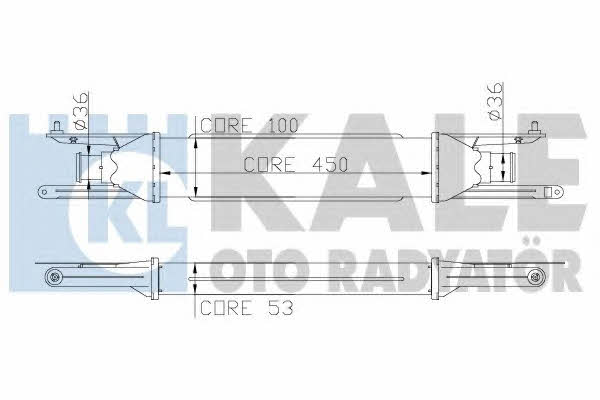 Kale Oto Radiator 345400 Intercooler, charger 345400