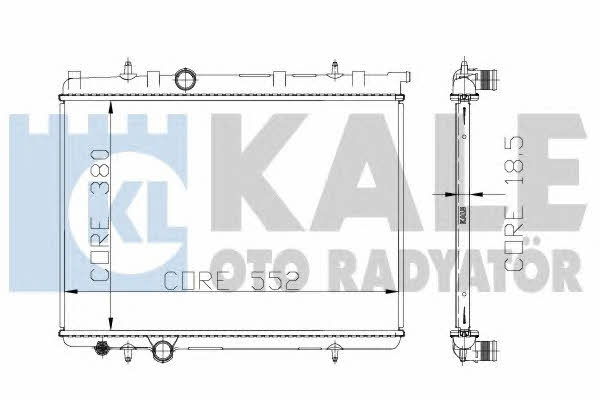 Kale Oto Radiator 213099 Radiator, engine cooling 213099