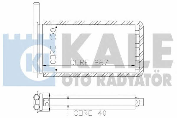 Kale Oto Radiator 104700 Heat exchanger, interior heating 104700