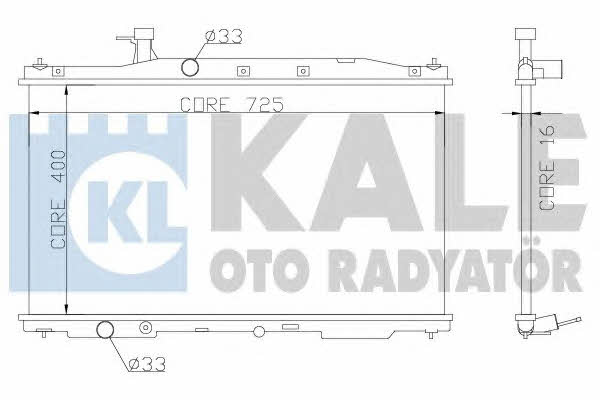 Kale Oto Radiator 357300 Radiator, engine cooling 357300