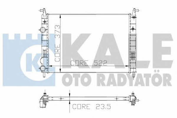Kale Oto Radiator 142900 Radiator, engine cooling 142900