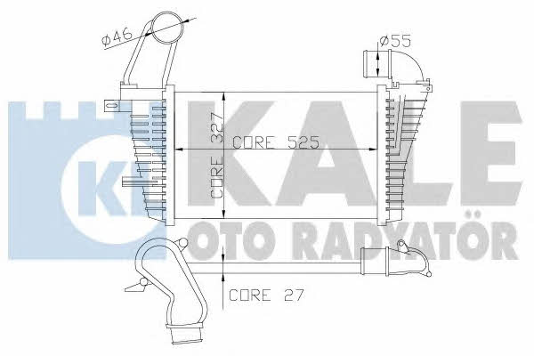 Kale Oto Radiator 345900 Intercooler, charger 345900