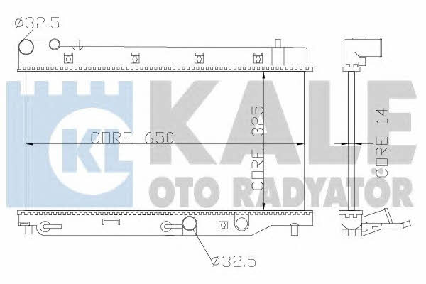 Kale Oto Radiator 349800 Radiator, engine cooling 349800