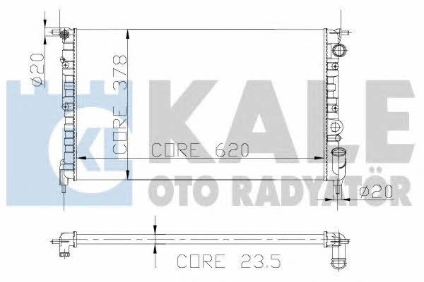 Kale Oto Radiator 108200 Radiator, engine cooling 108200