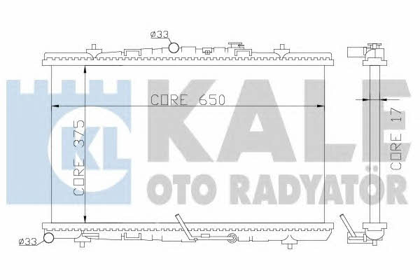Kale Oto Radiator 371300 Radiator, engine cooling 371300